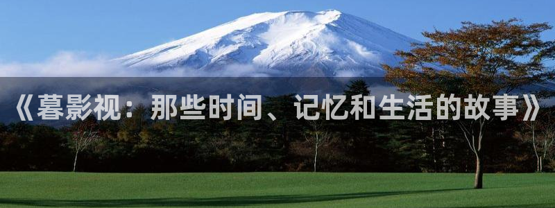 33755西瓜：《暮影视：那些时间、记忆和生活的故事》